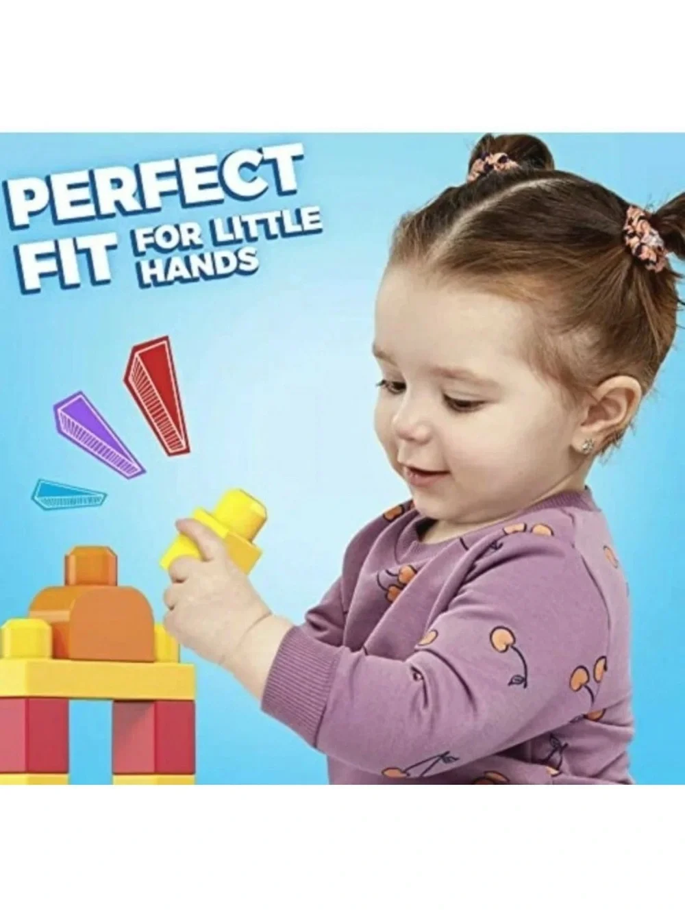 Mega Bloks First Builders Big Building Bag with blocks - 80 Piece Kids Block Set